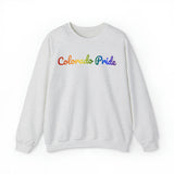 Colorado Pride Sweatshirt: Flowing Cursive Design with LGBTQ+ Gradient