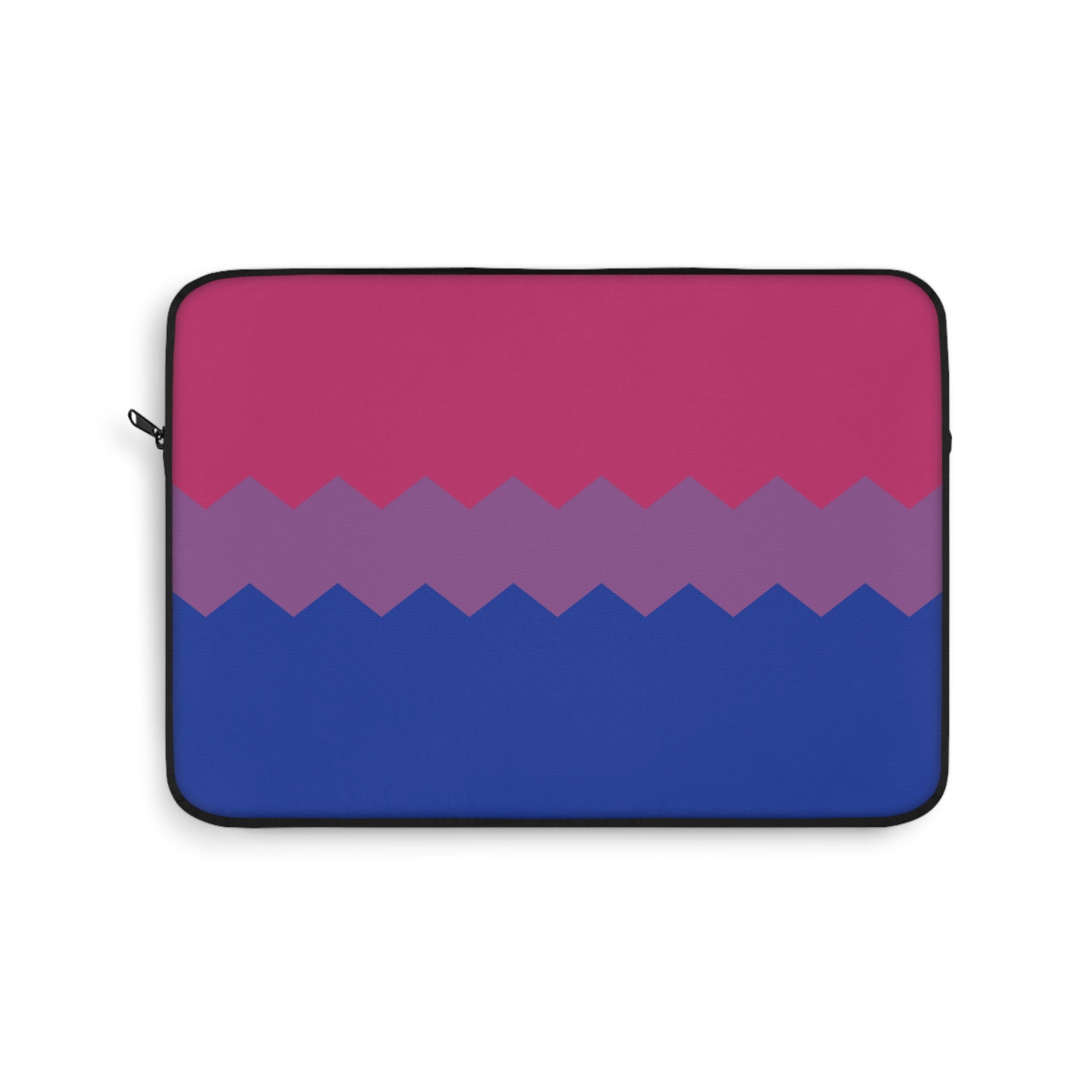 Bisexual Pride Flag Laptop Sleeve: Wavey Print Protective Case