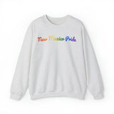 New Mexico Pride Sweatshirt: Flowing Cursive Design with LGBTQ+ Gradient