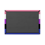 Genderfluid Pride Flag Magnet: Ripple Rectangle Button for Fridge