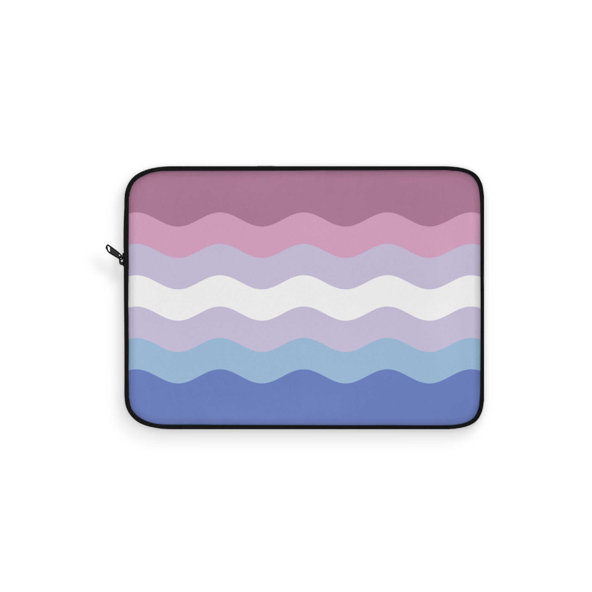Bigender Pride Flag Laptop Sleeve: Ripple Print Protective Case