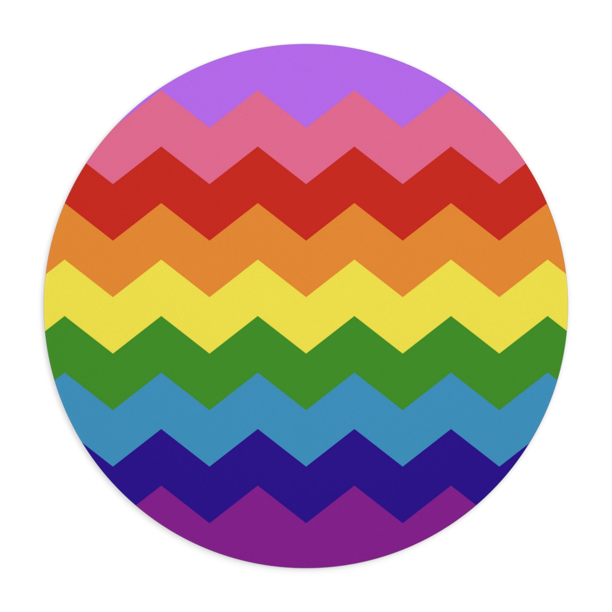 LGBTQ+ Flag Wavey Mousepad: Sharp Design for Desk
