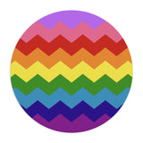 LGBTQ+ Flag Wavey Mousepad: Sharp Design for Desk