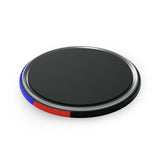 Polyamory Pride Flag Magnet: Ripple Round Button for Fridge