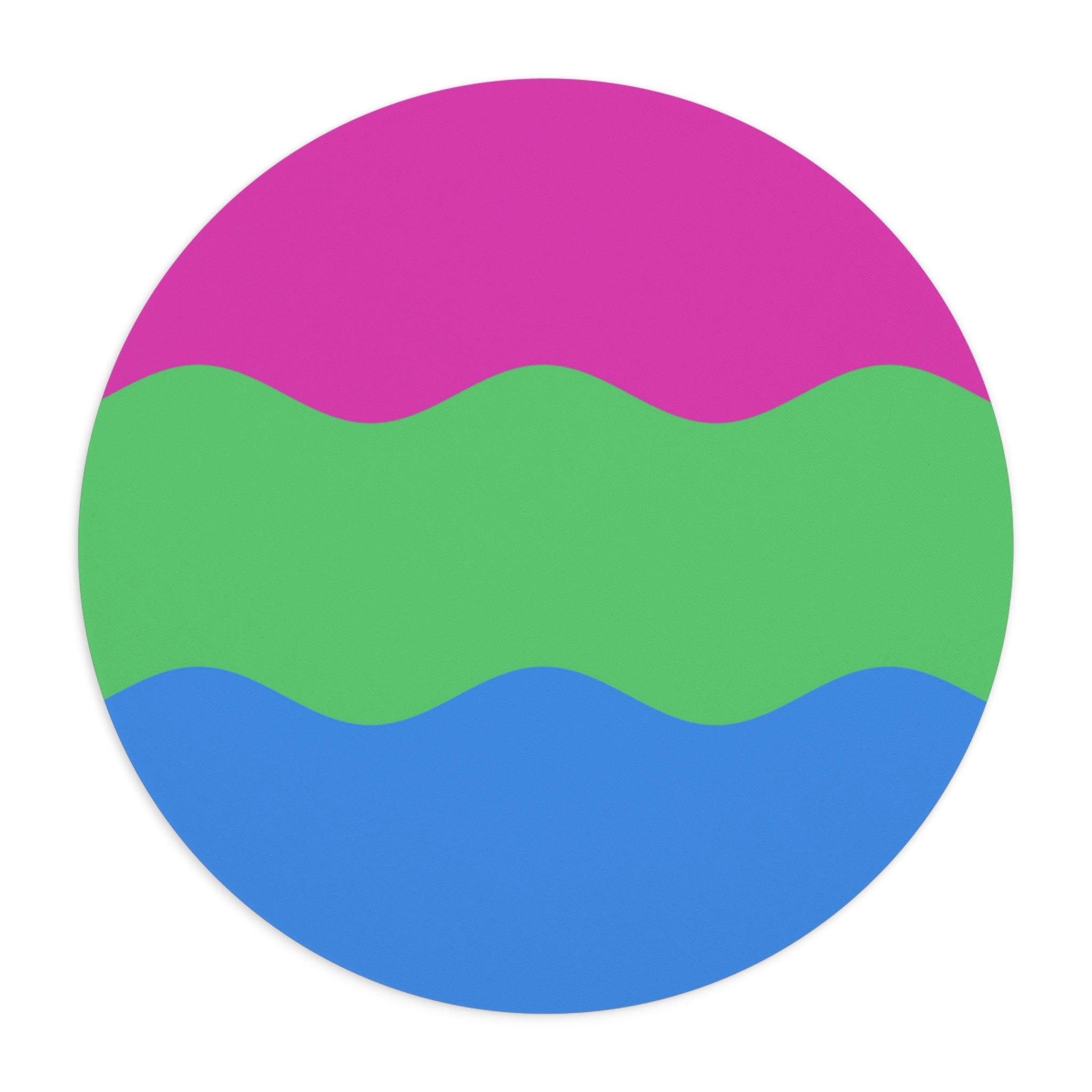 Polysexual Flag Ripple Mousepad: Wavey Design for Desk