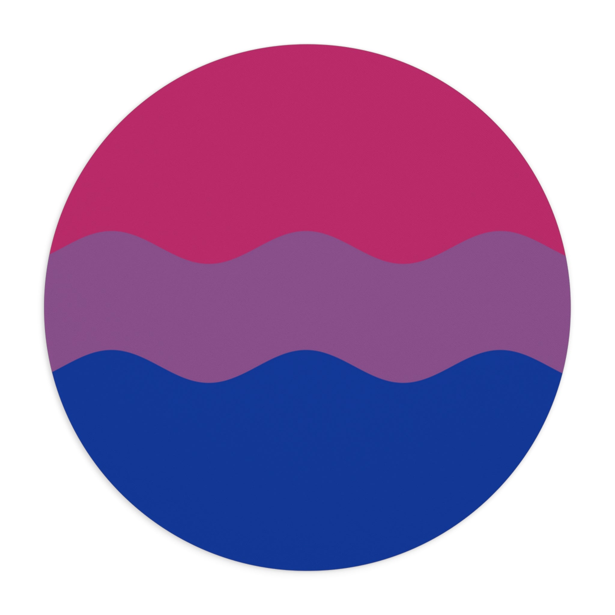 Bisexual Flag Ripple Mousepad: Wavey Design for Desk