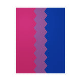 Bisexual Flag Wavey Decal: Sharp Pride Sticker