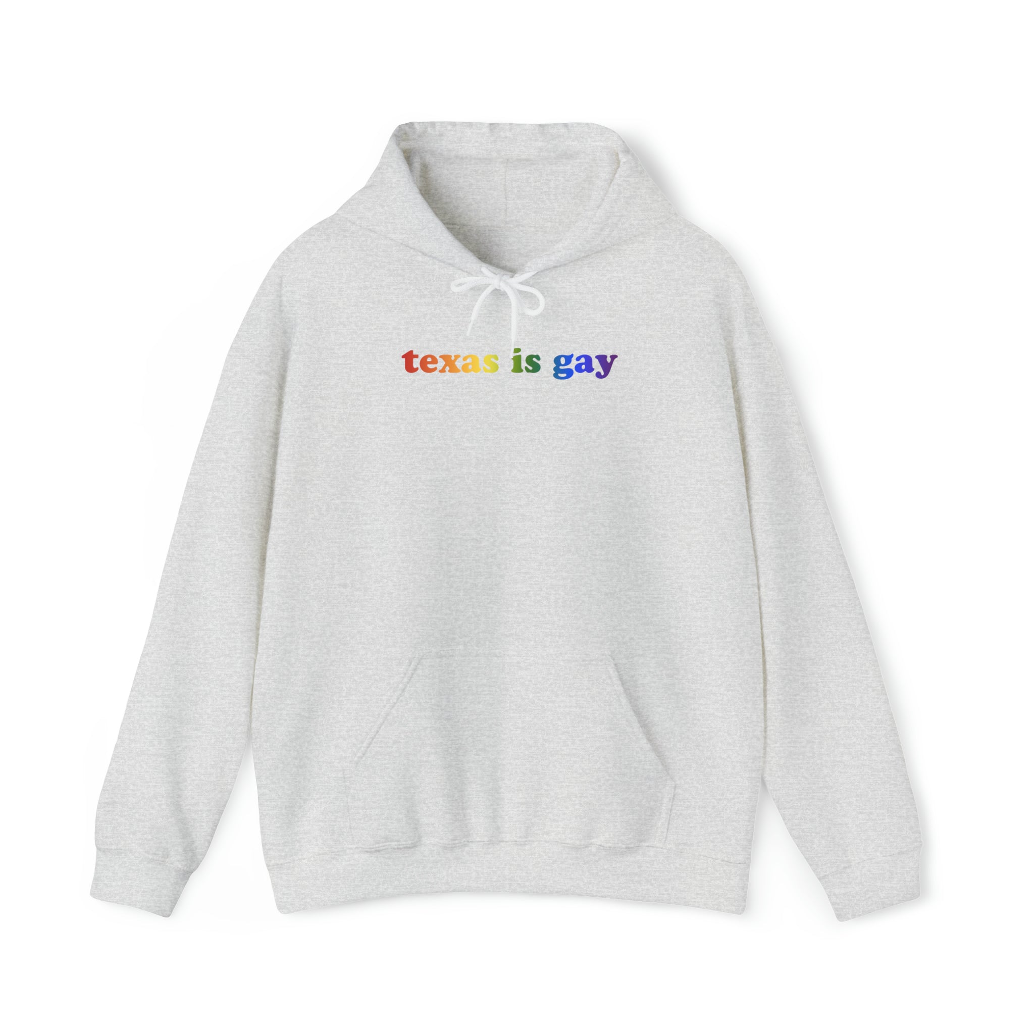 Texas is Gay Pride Hoodie: LGBTQ+ Flag Gradient Sweatshirt