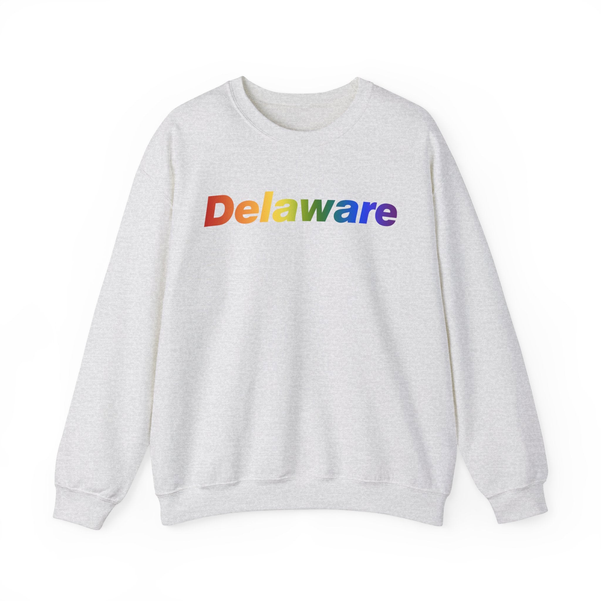 Delaware Sweatshirt: Vibrant Pride Gradient Design