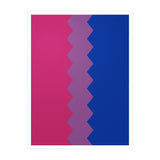 Bisexual Flag Wavey Decal: Sharp Pride Sticker