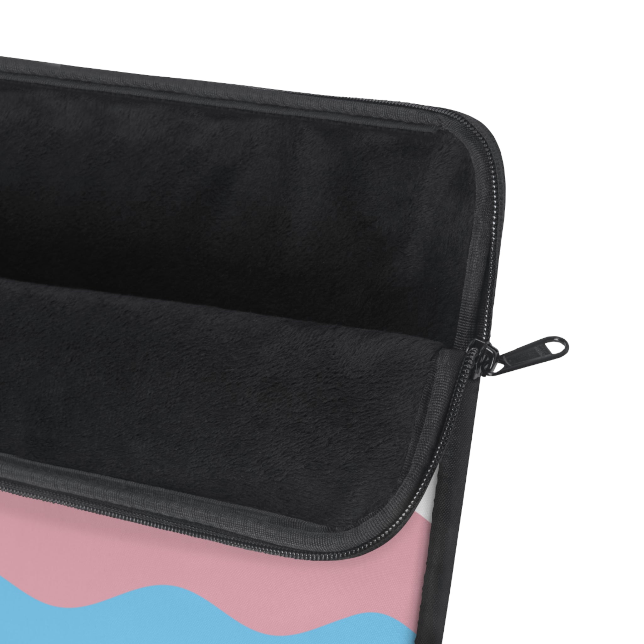 Transgender Pride Flag Laptop Sleeve: Ripple Print Protective Case