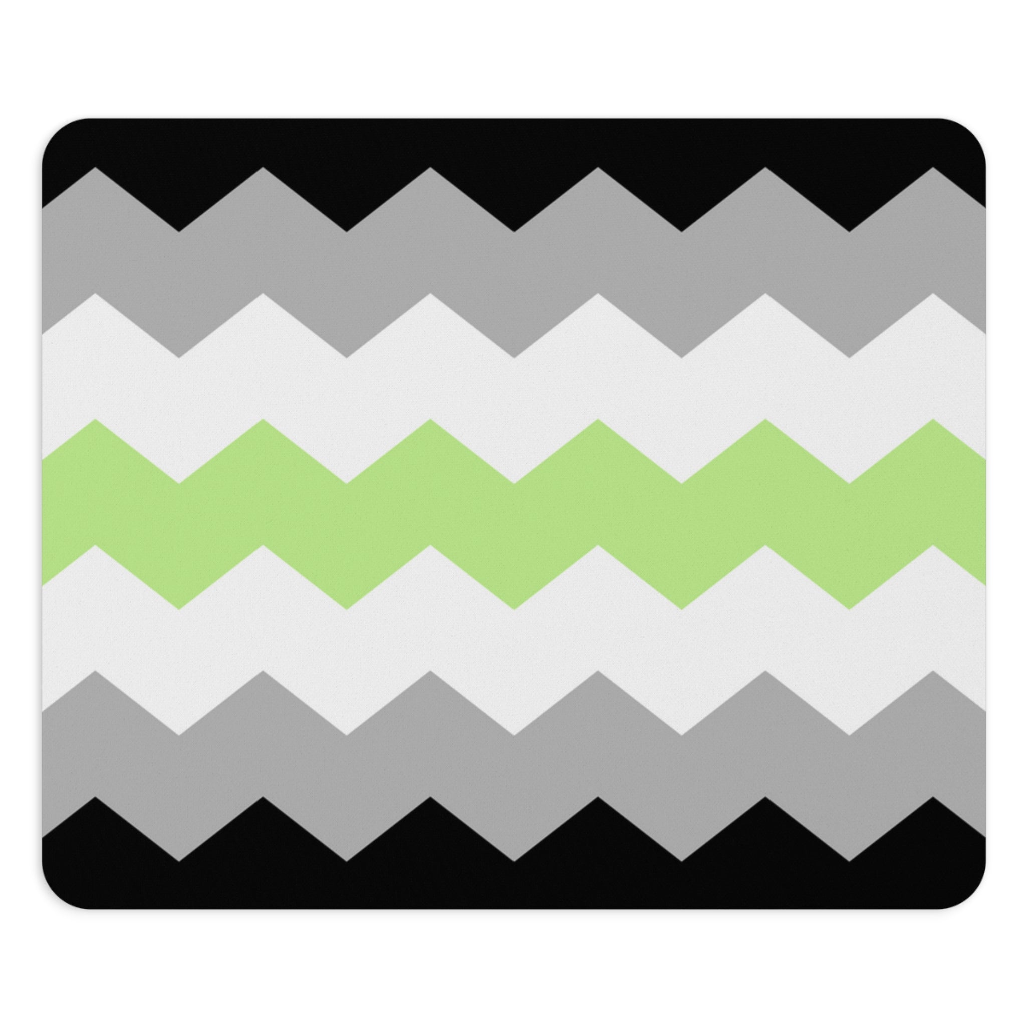 Agender Flag Wavey Mousepad: Sharp Design for Desk