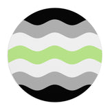 Agender Flag Ripple Mousepad: Wavey Design for Desk