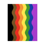 Philly Pride Flag Ripple Decal: Wavey Pride Sticker