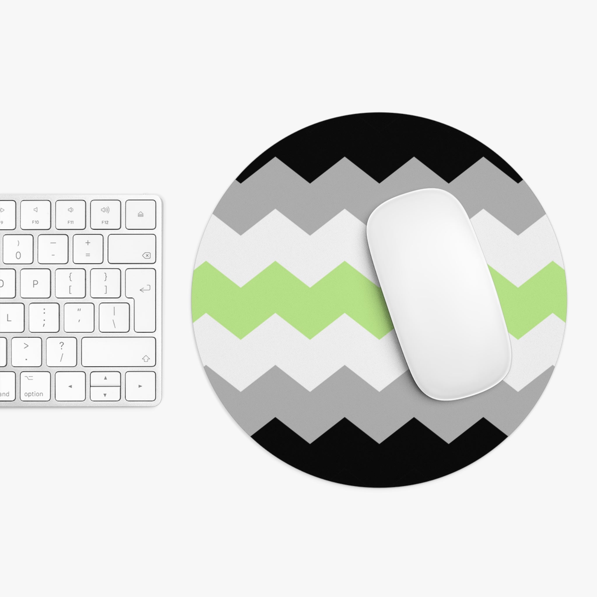 Agender Flag Wavey Mousepad: Sharp Design for Desk