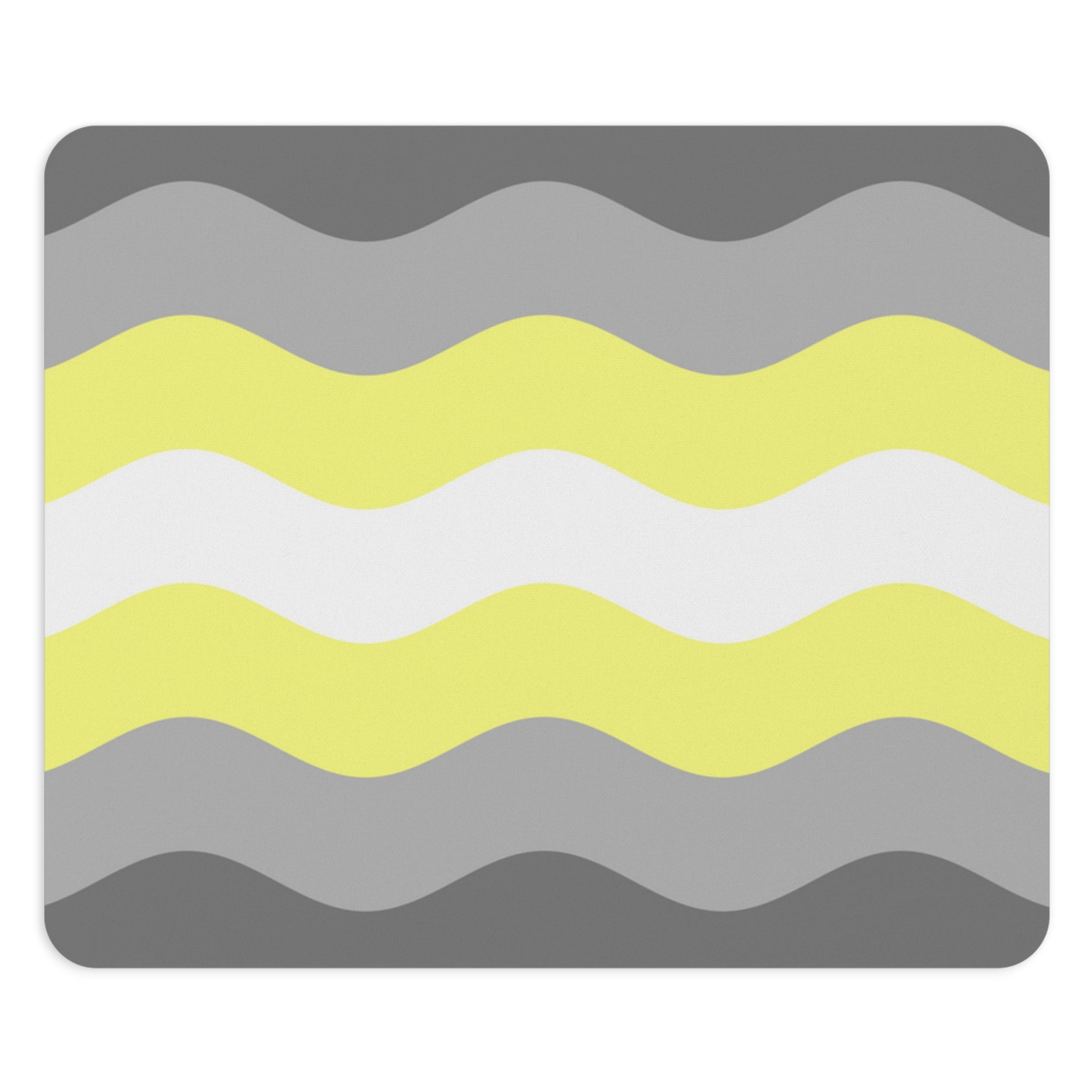 Demigender Flag Ripple Mousepad: Wavey Design for Desk