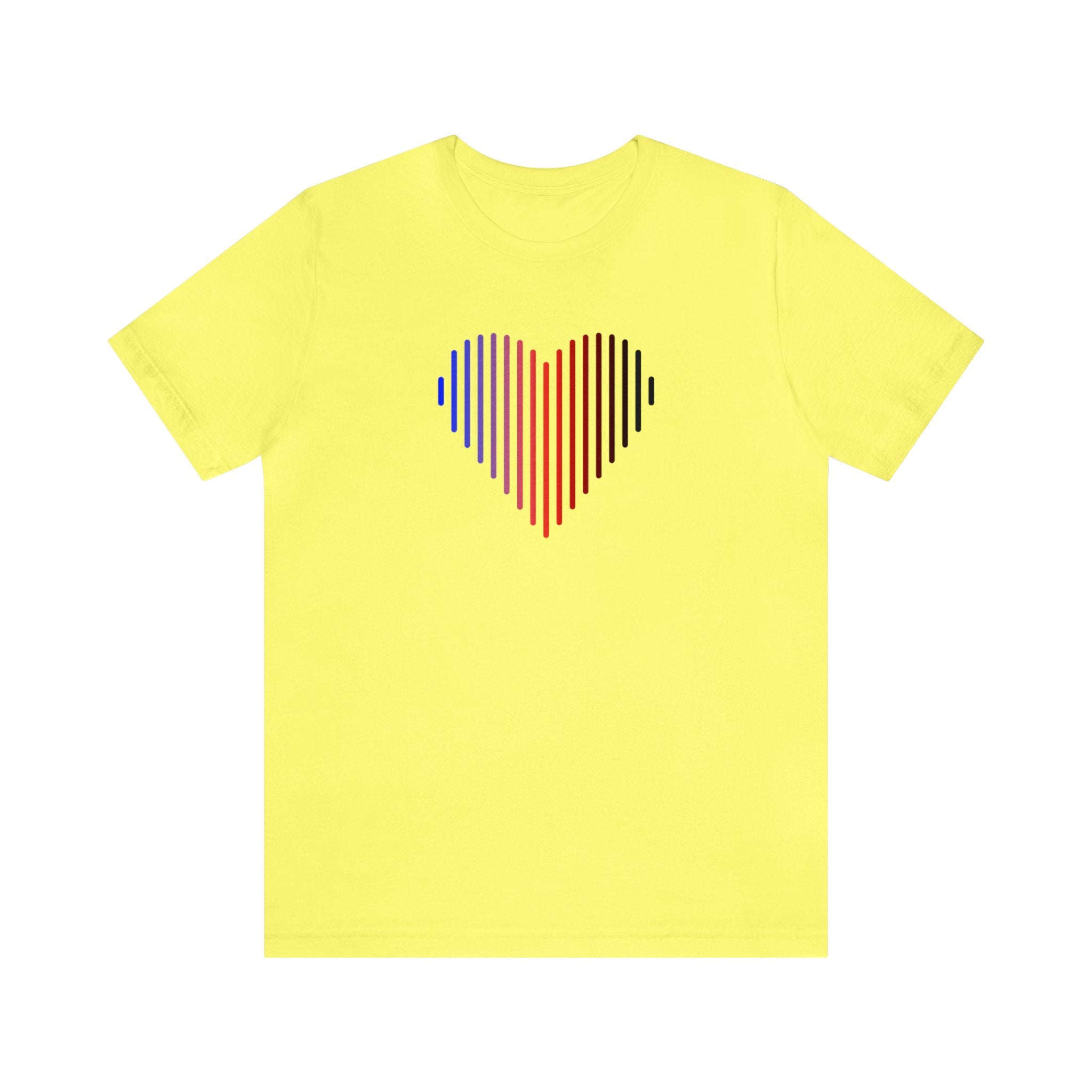 Polyamory Heart Lines T-Shirt: Pride Gradient Tee