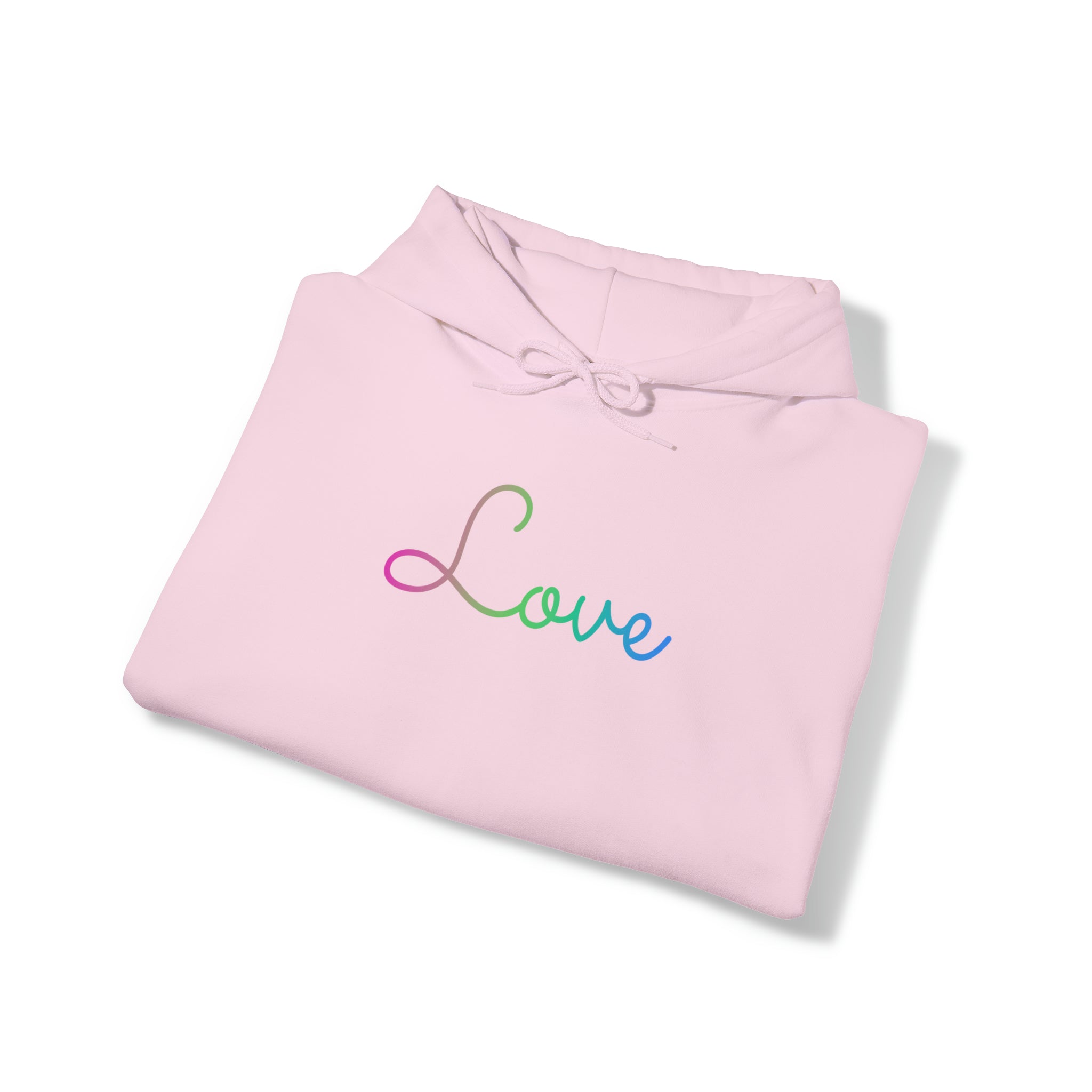 Polysexual Love Script Hoodie: Subtly Elegant Pride Sweatshirt