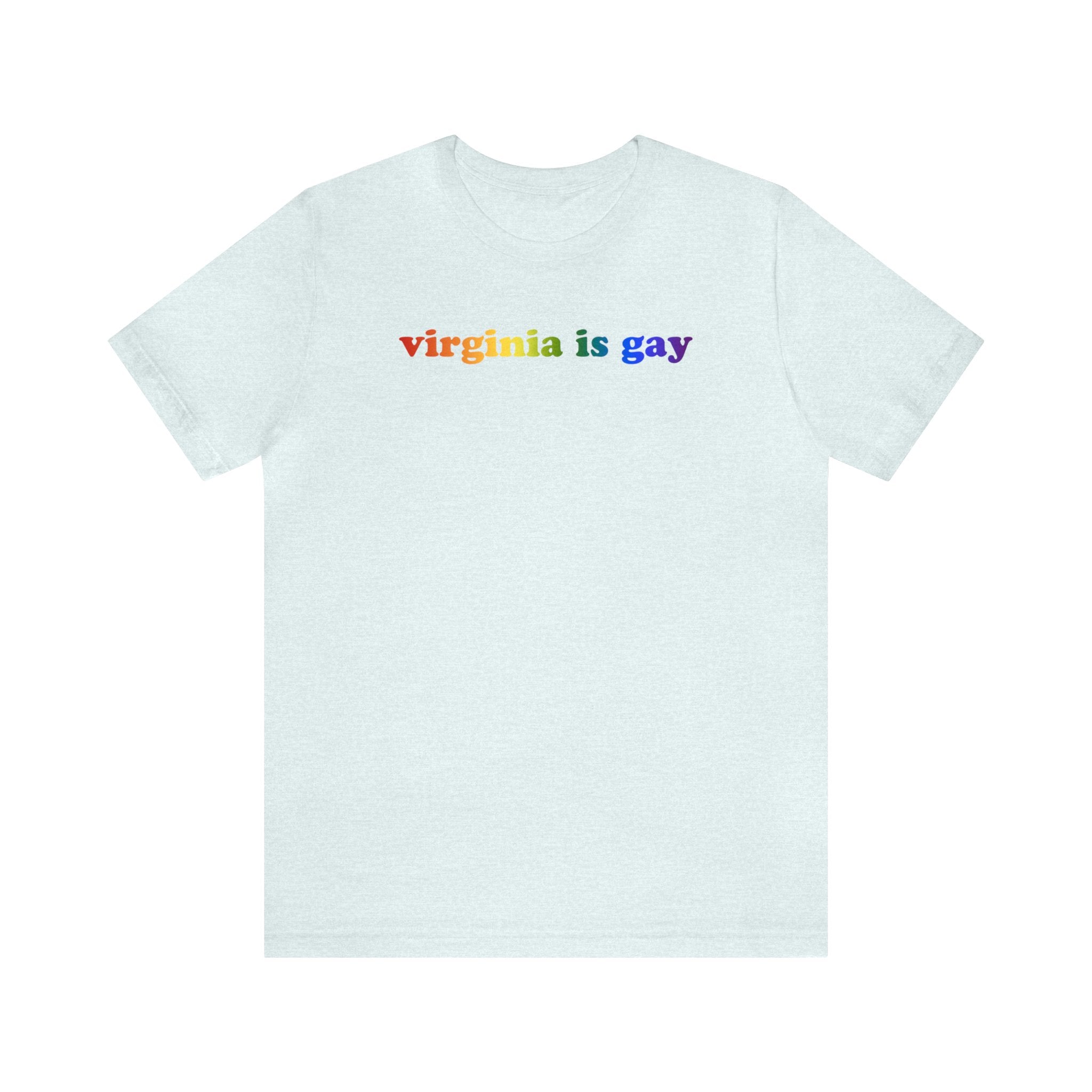 Virginia is Gay Pride T-Shirt: LGBTQ+ Flag Gradient Tee