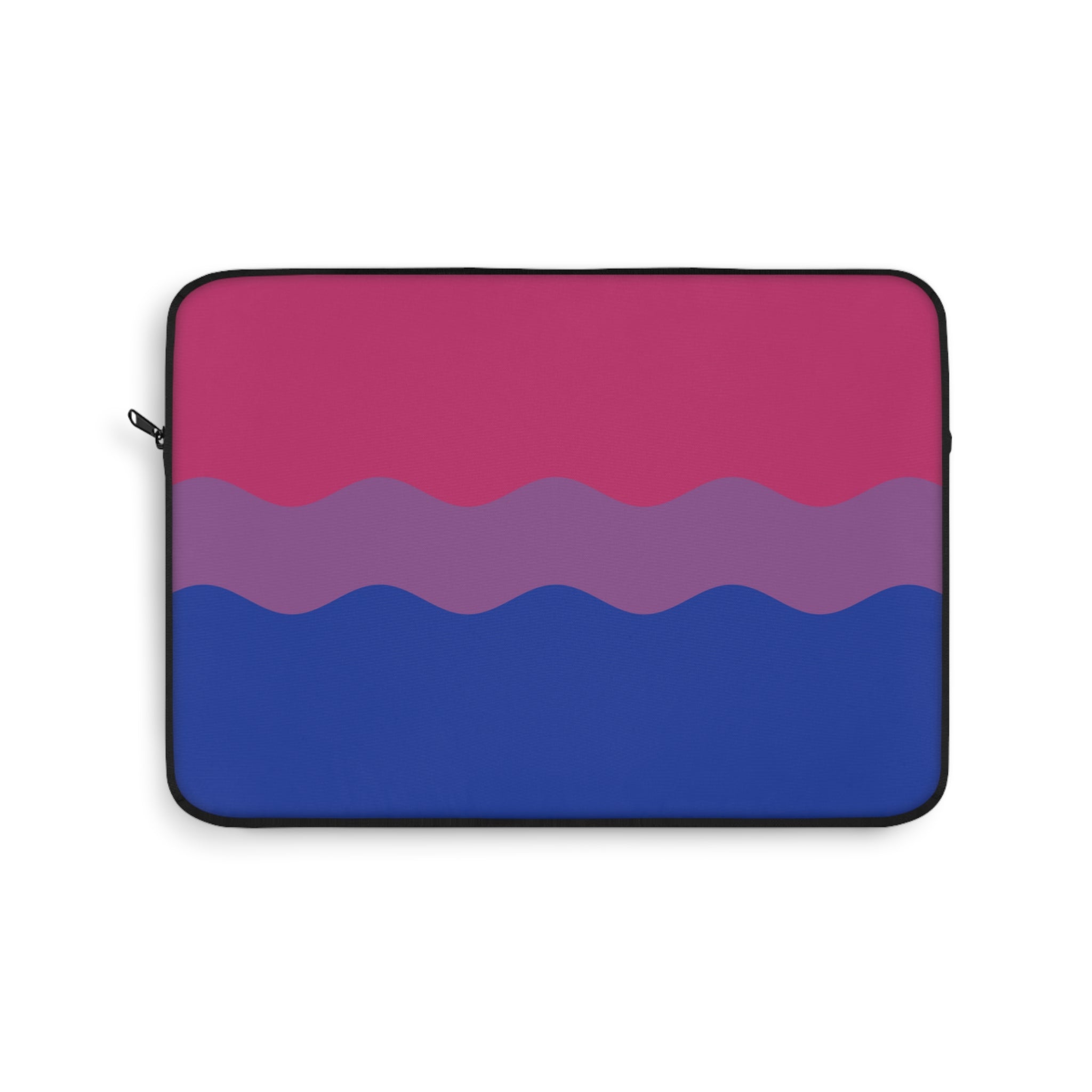 Bisexual Pride Flag Laptop Sleeve: Ripple Print Protective Case