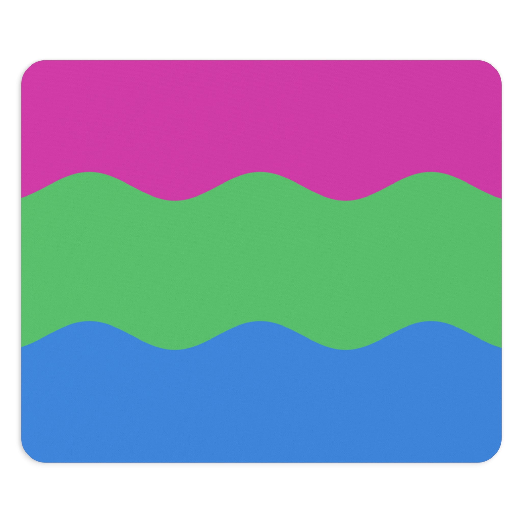 Polysexual Flag Ripple Mousepad: Wavey Design for Desk