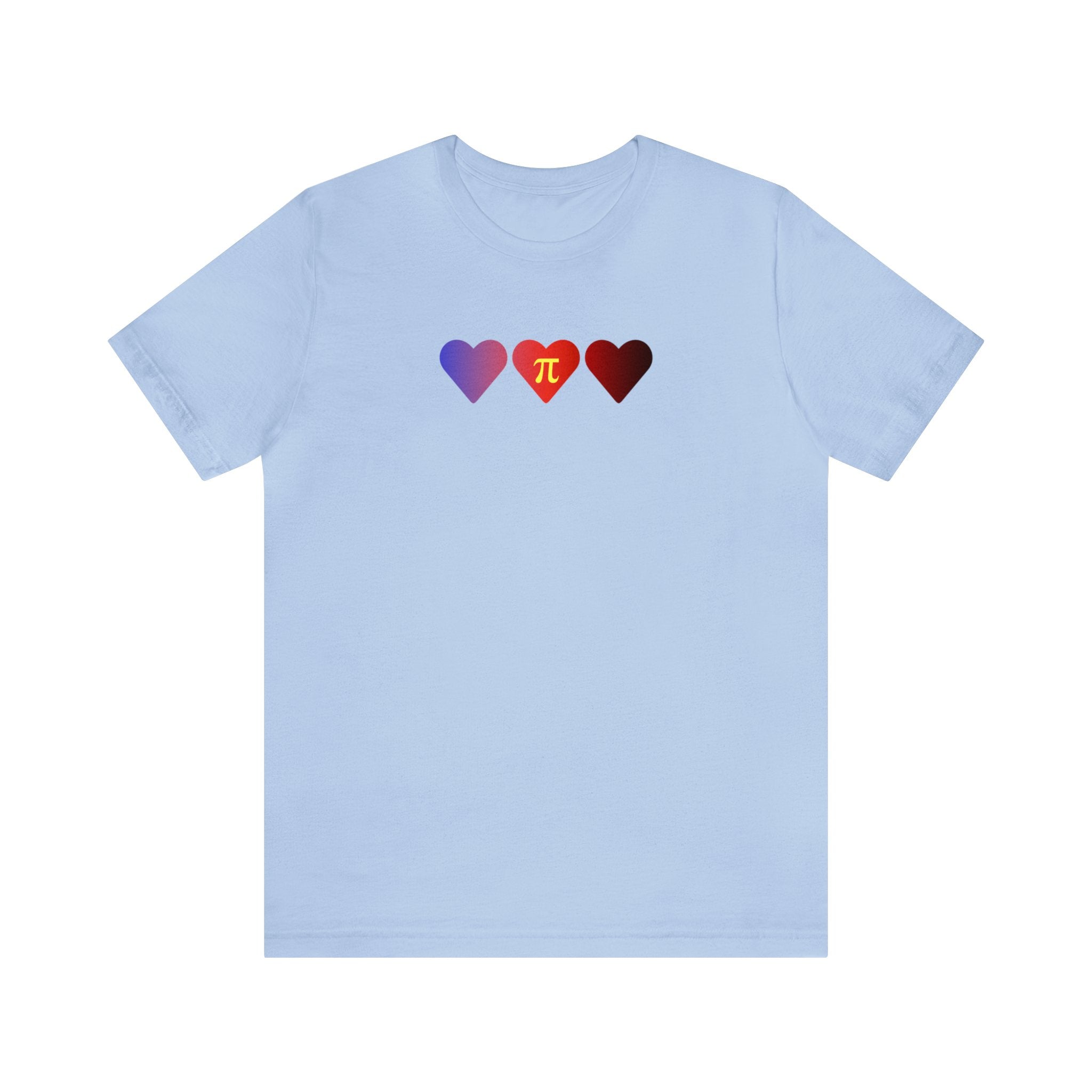 Polyamory Flag Hearts T-Shirt: Pride LGBTQ+ Gradient Design