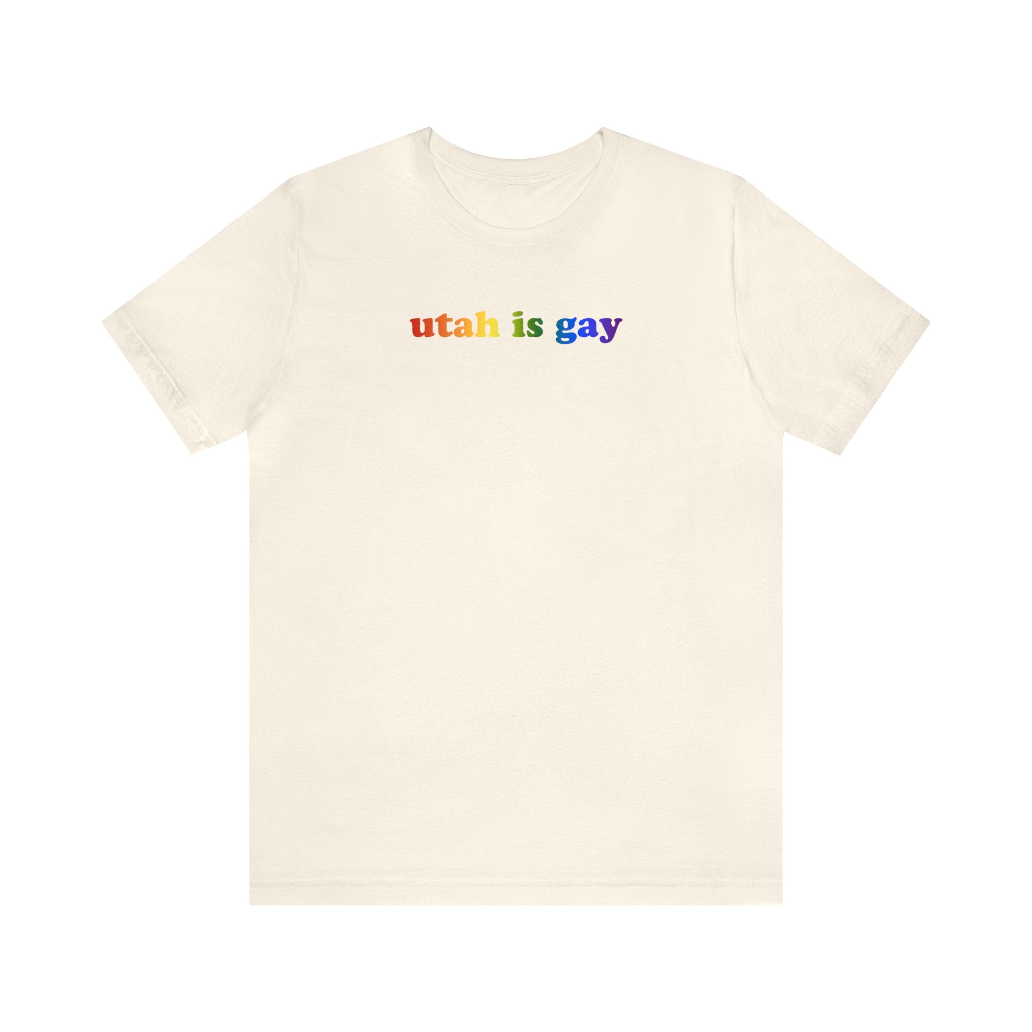 Utah is Gay Pride T-Shirt: LGBTQ+ Flag Gradient Tee