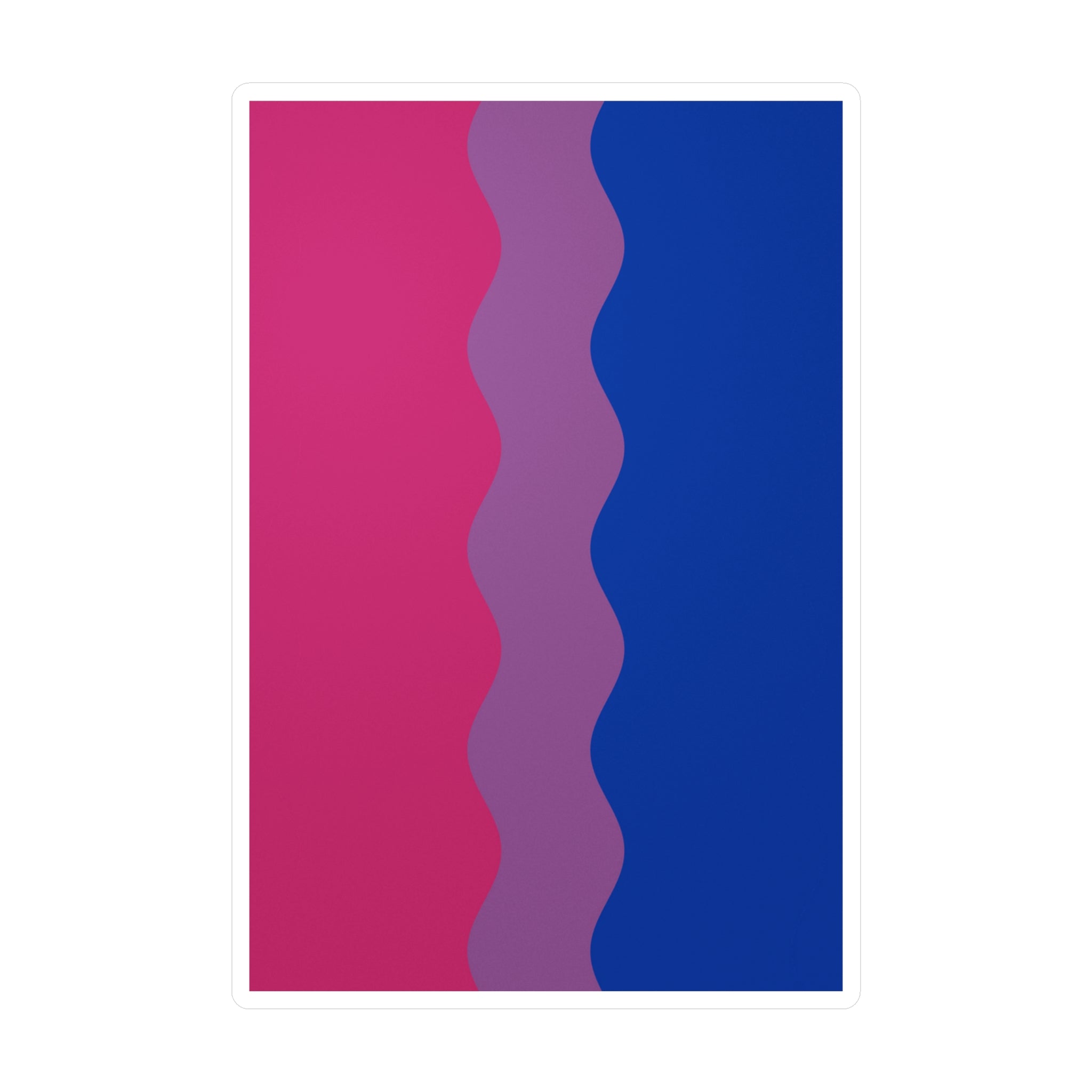 Bisexual Flag Ripple Decal: Wavey Pride Sticker