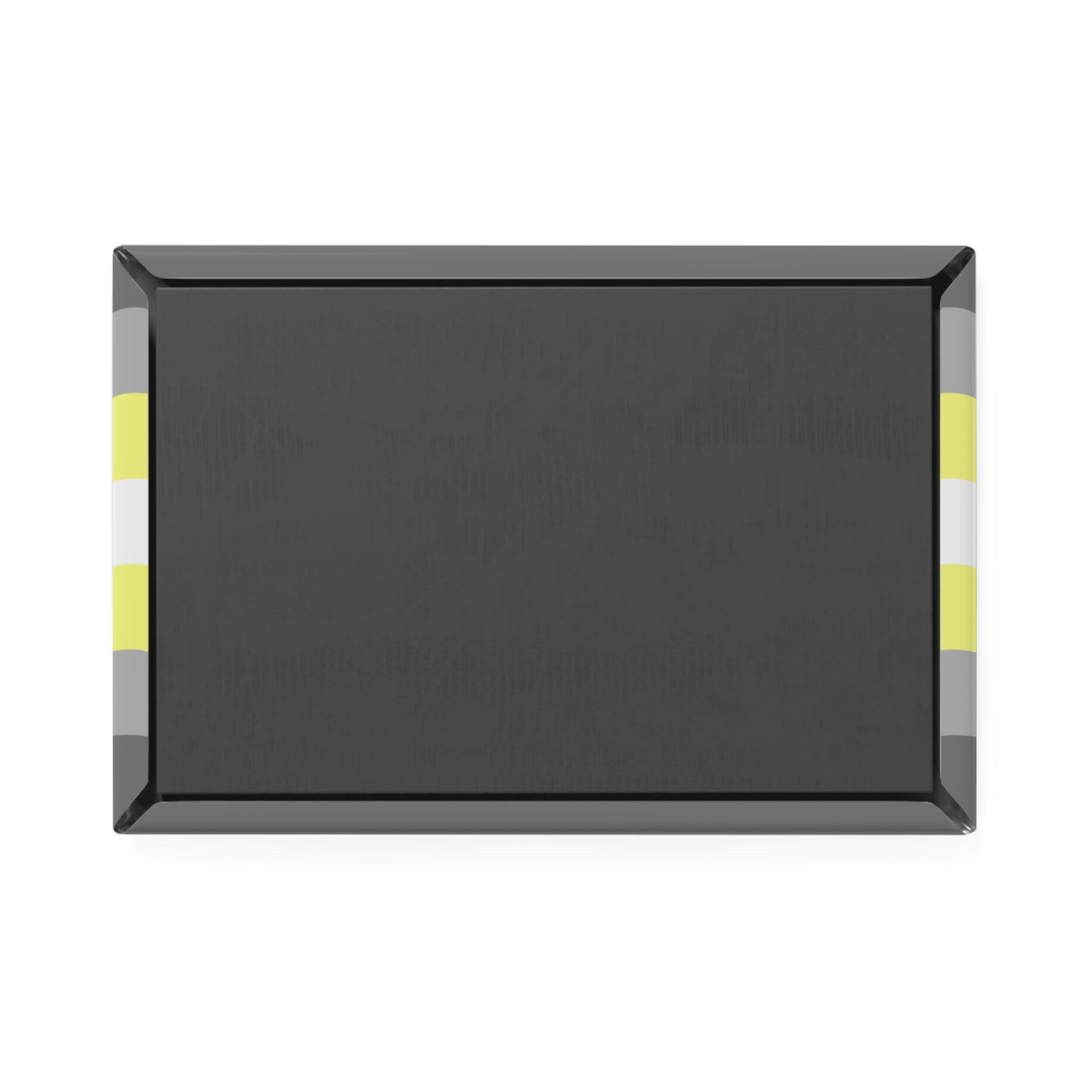 Demigender Pride Flag Magnet: Ripple Rectangle Button for Fridge