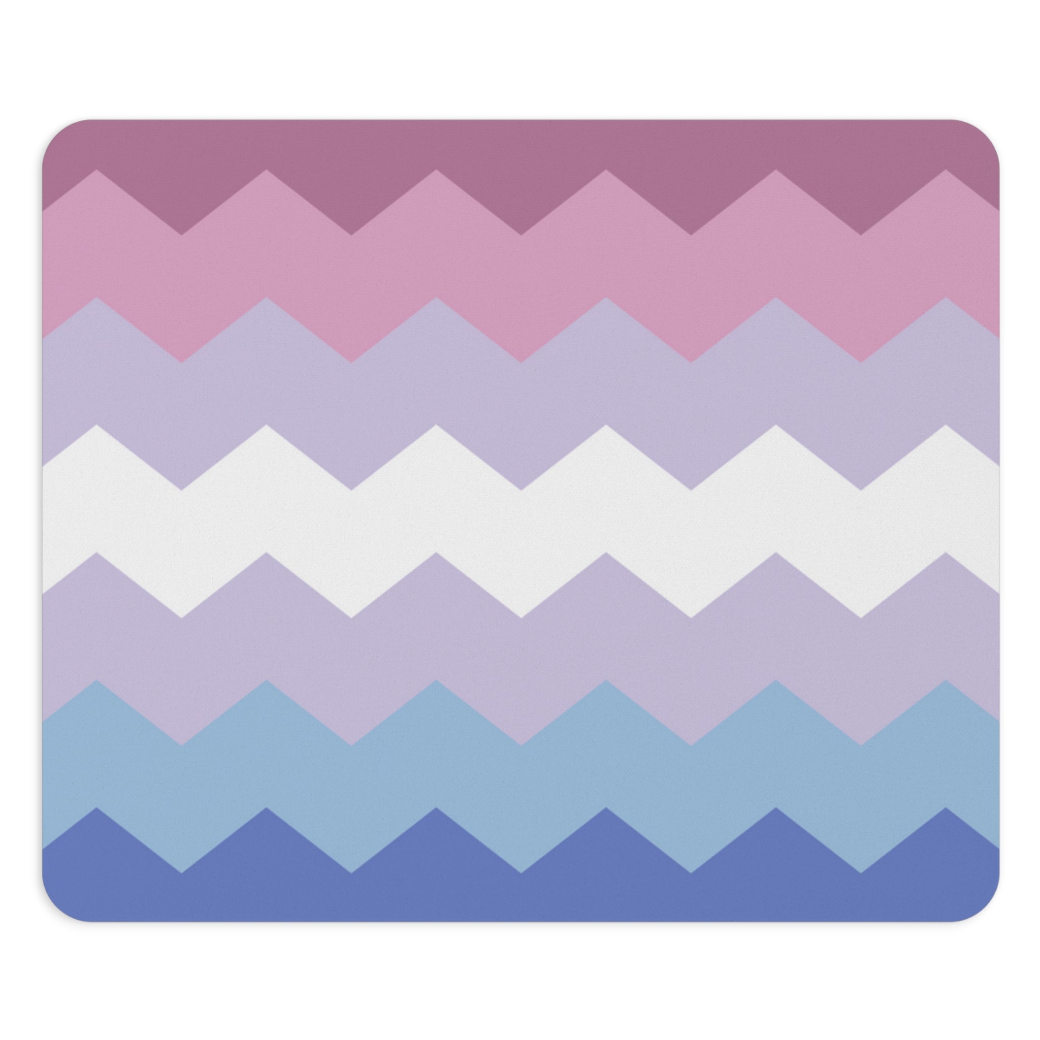 Bigender Flag Wavey Mousepad: Sharp Design for Desk