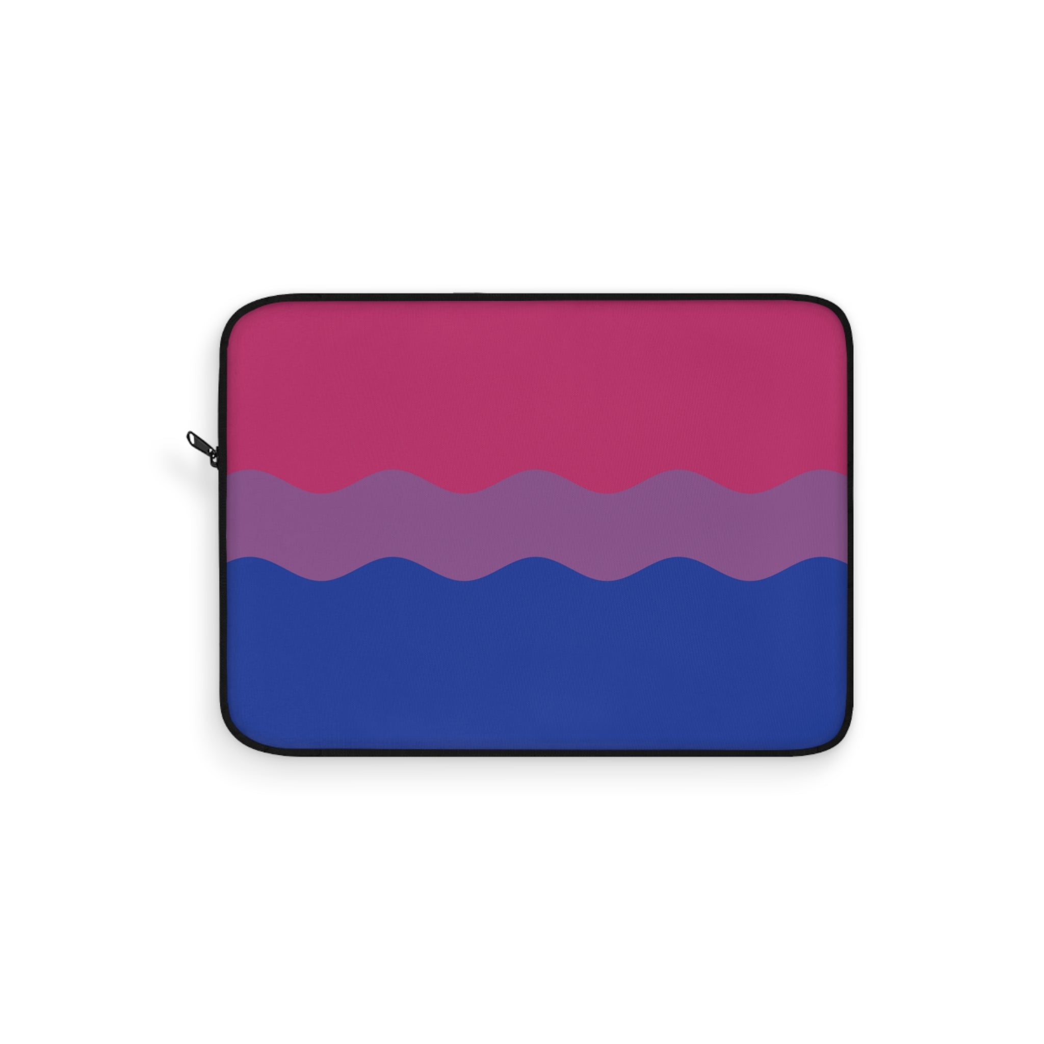 Bisexual Pride Flag Laptop Sleeve: Ripple Print Protective Case
