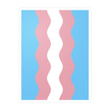 Transgender Flag Ripple Decal: Wavey Pride Sticker