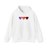 Polyamory Flag Hearts Hoodie: Pride LGBTQ+ Gradient Design