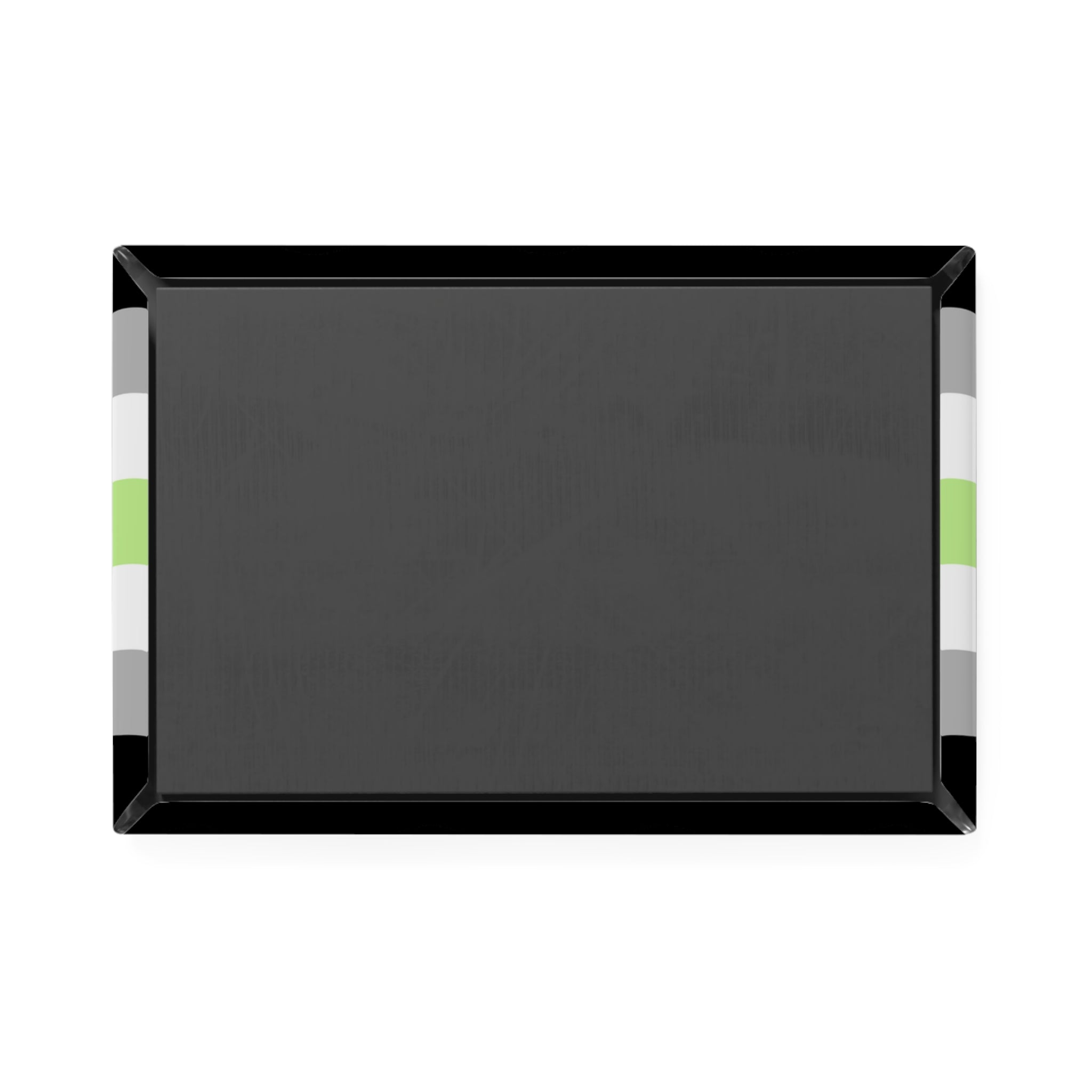 Agender Pride Flag Magnet: Ripple Rectangle Button for Fridge