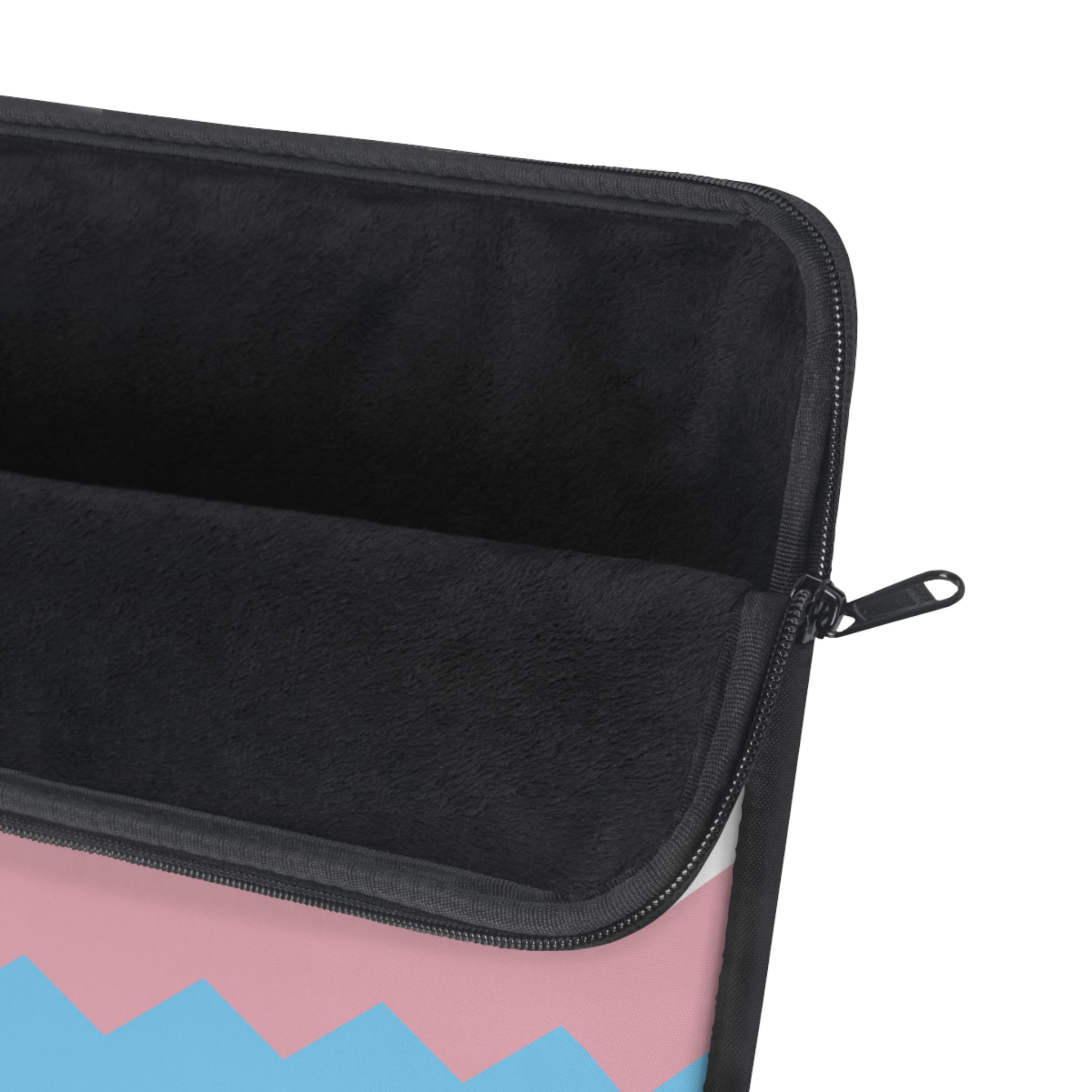 Transgender Pride Flag Laptop Sleeve: Wavey Print Protective Case