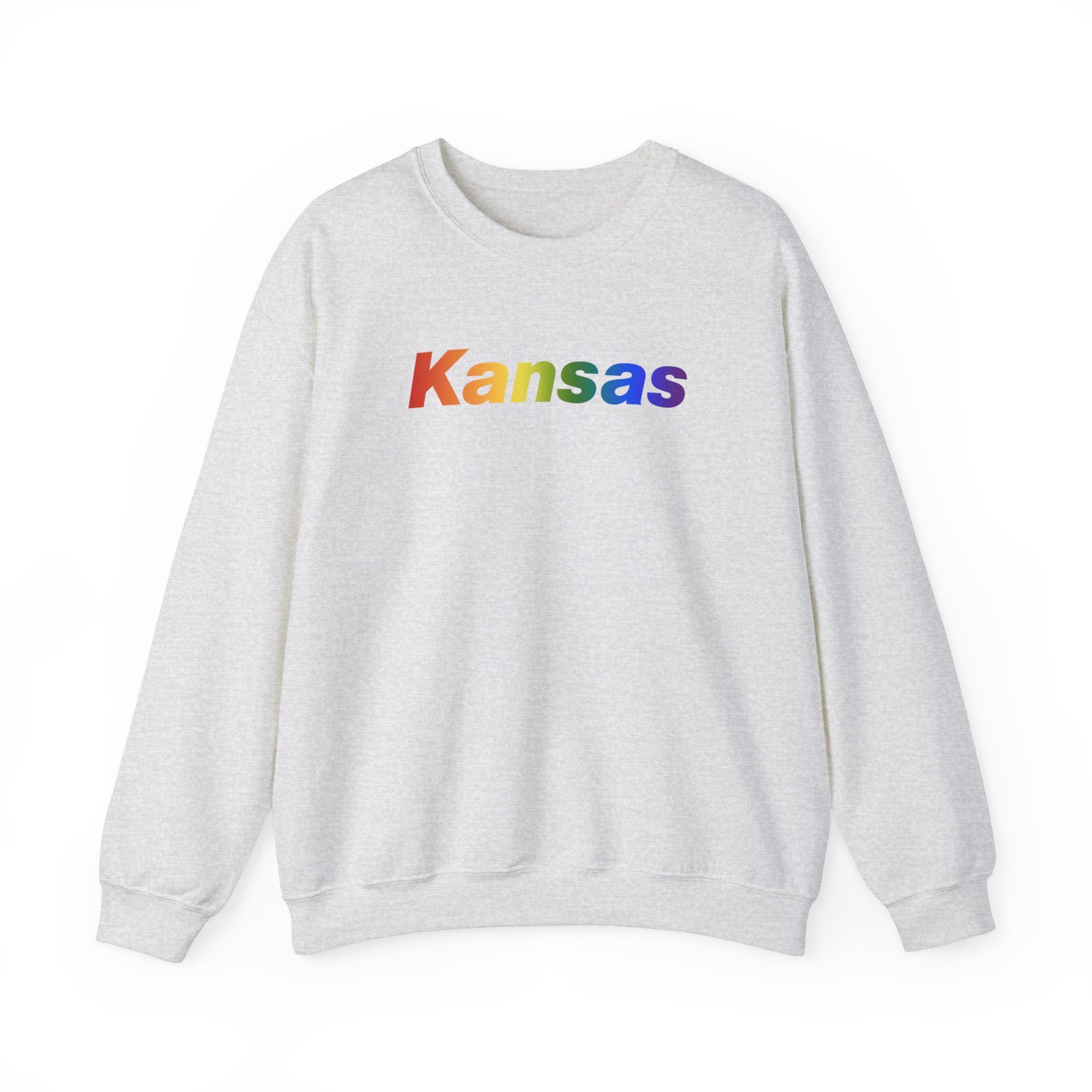 Kansas Sweatshirt: Vibrant Pride Gradient Design