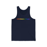 Oklahoma is Gay Pride Tank-Top: LGBTQ+ Flag Gradient Tank