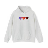 Polyamory Flag Hearts Hoodie: Pride LGBTQ+ Gradient Design