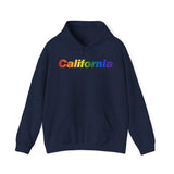California Hoodie: Vibrant Pride Gradient Design