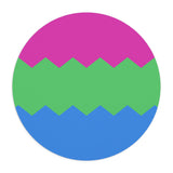 Polysexual Flag Wavey Mousepad: Sharp Design for Desk