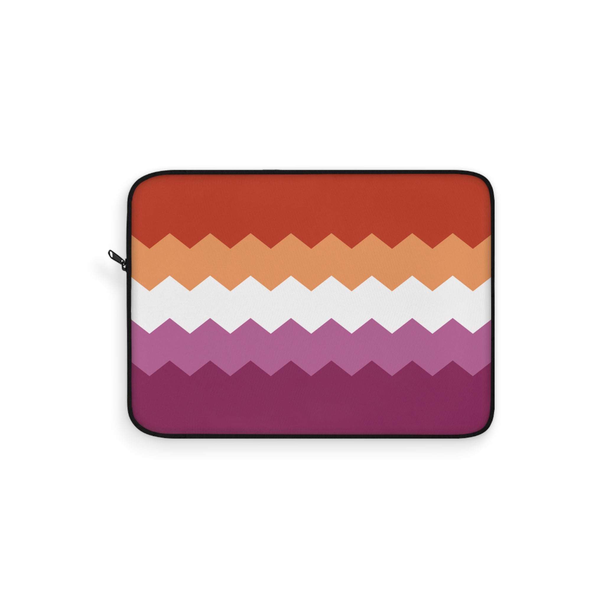 Lesbian Pride Flag Laptop Sleeve: Wavey Print Protective Case