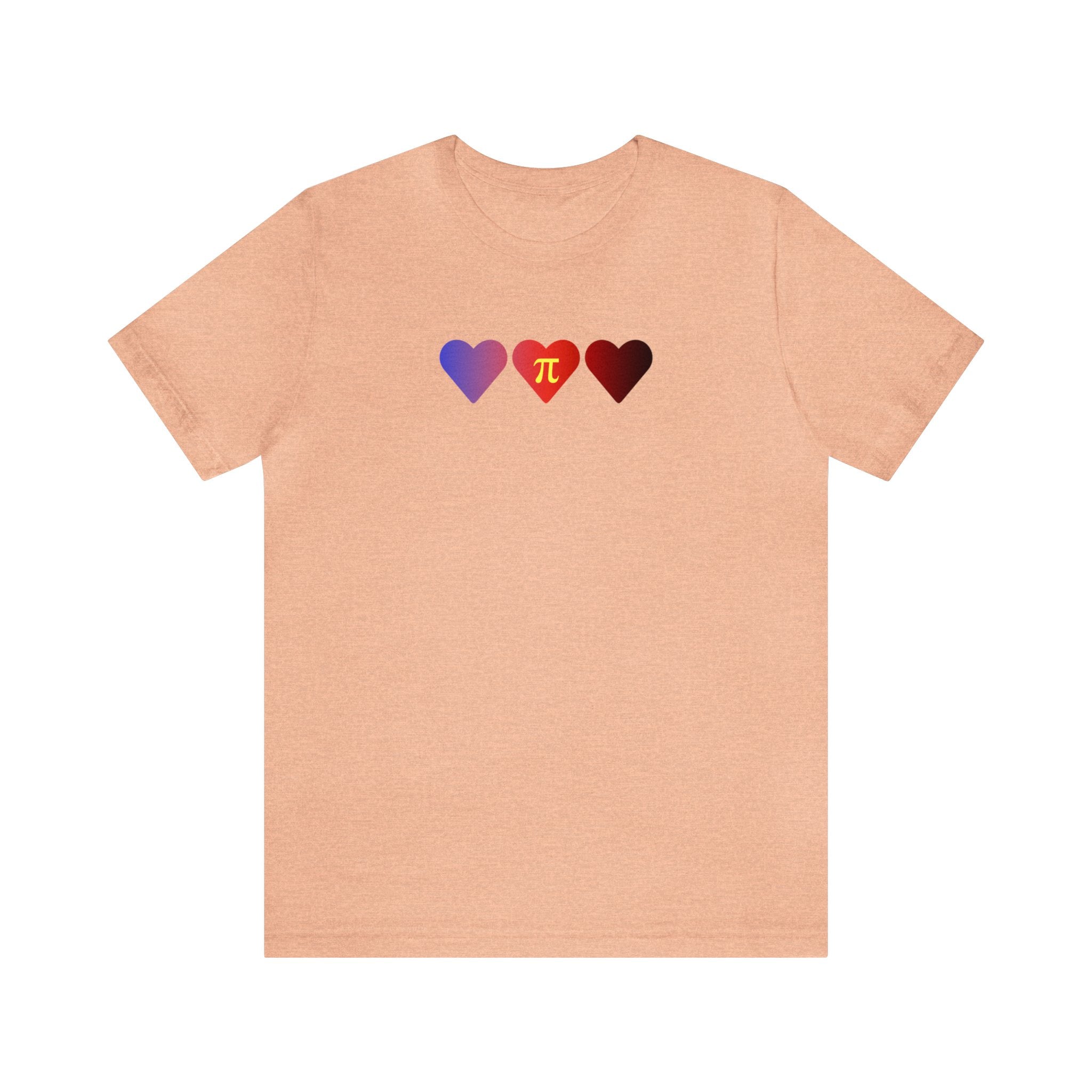 Polyamory Flag Hearts T-Shirt: Pride LGBTQ+ Gradient Design