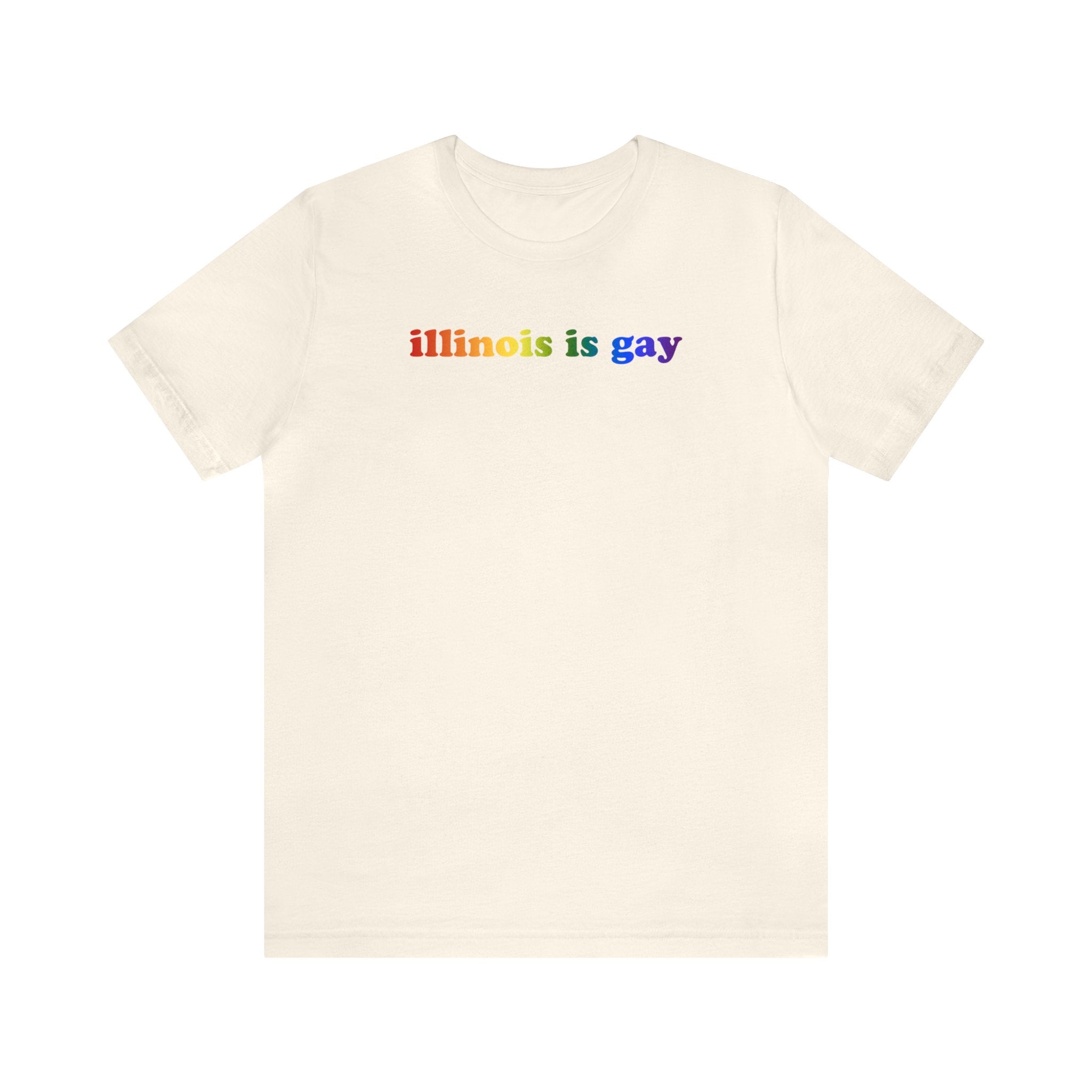 Illinois is Gay Pride T-Shirt: LGBTQ+ Flag Gradient Tee