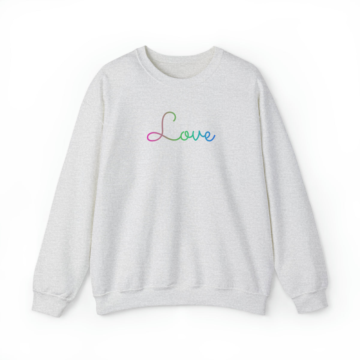 Polysexual Love Script Sweatshirt: Subtly Elegant Pride Sweater