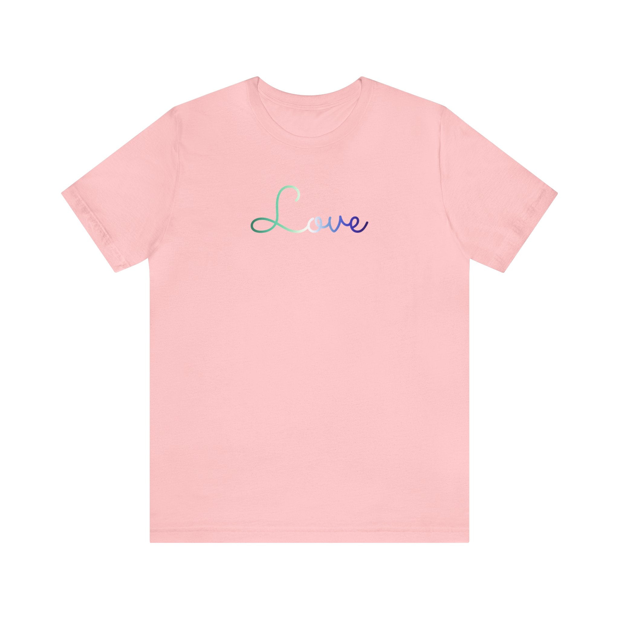 Gay Pride Love Script Tee: Subtly Elegant Pride T-Shirt