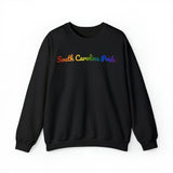 South Carolina Pride Sweatshirt: Flowing Cursive Design with LGBTQ+ Gradient