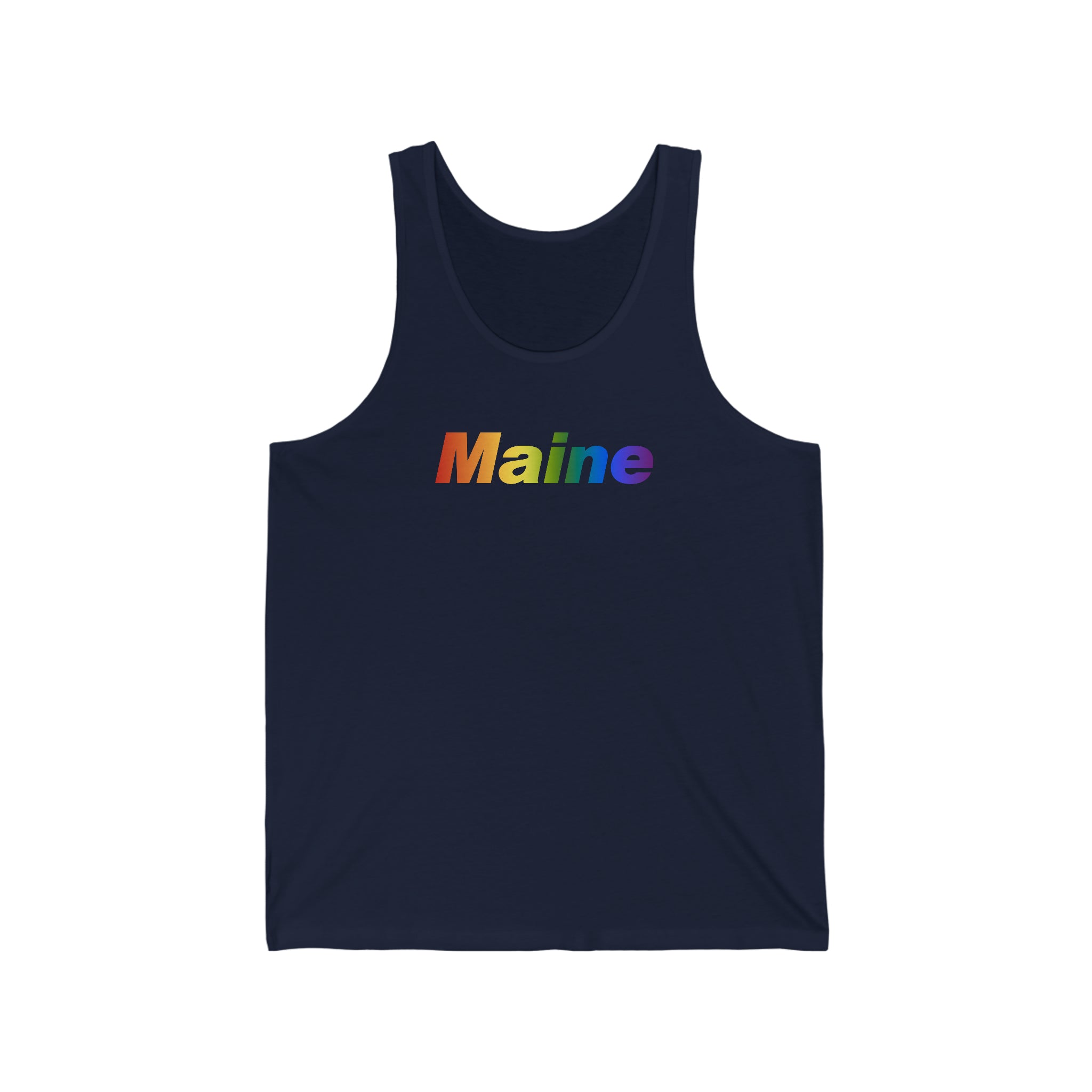 Maine Tank-Top: Vibrant Pride Gradient Design