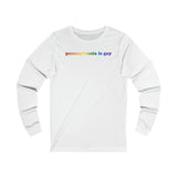 Pennsylvania is Gay Pride Long Sleeve T-Shirt: LGBTQ+ Flag Gradient Tee