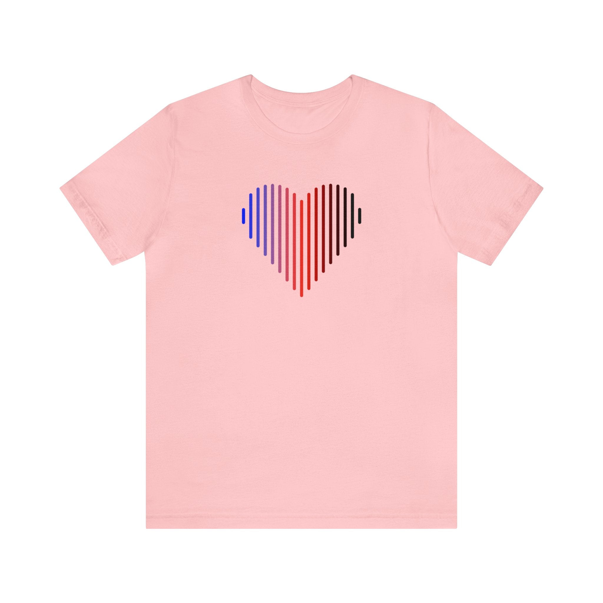 Polyamory Heart Lines T-Shirt: Pride Gradient Tee