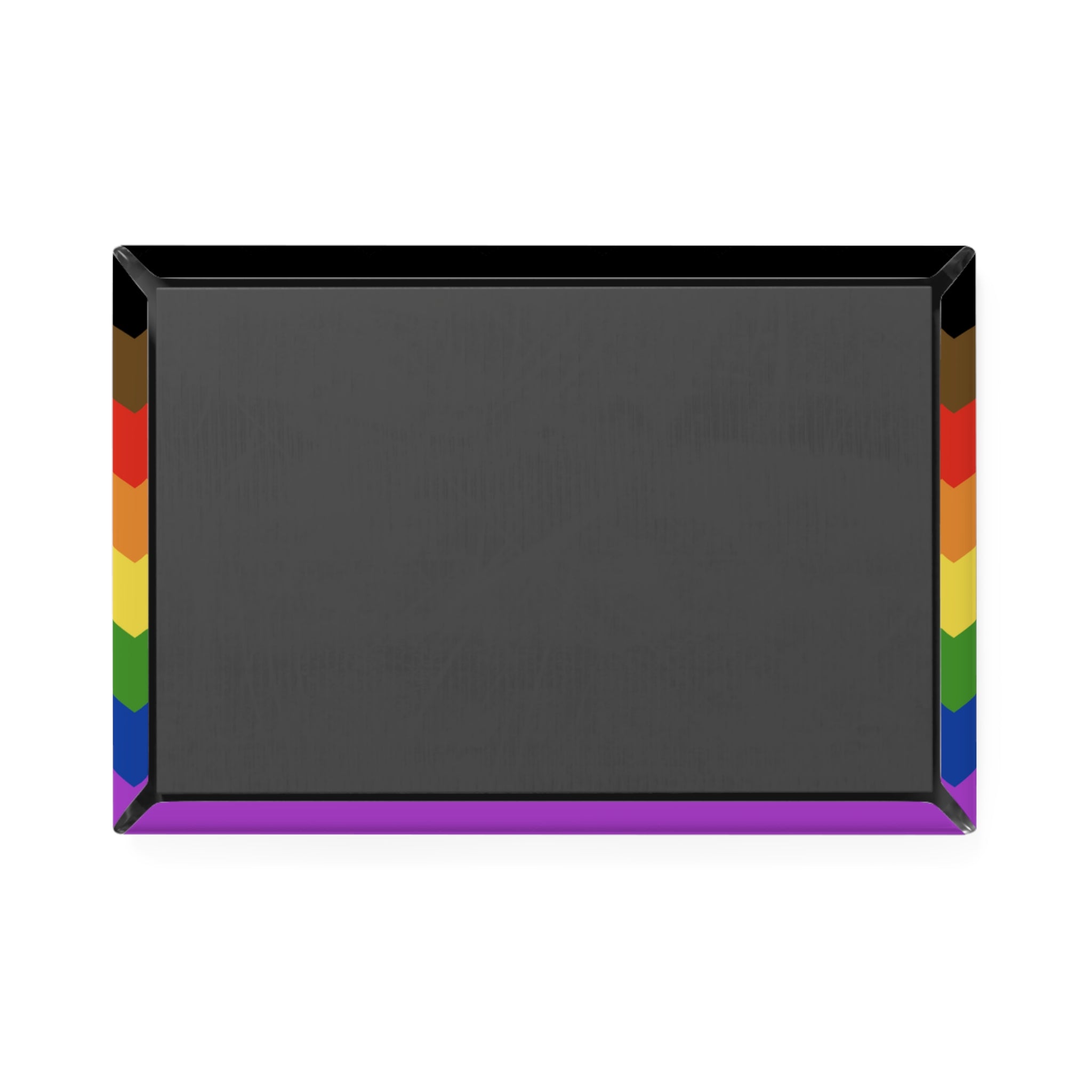 Philadelphia Pride Flag Magnet: Wavey Rectangle Button for Fridge